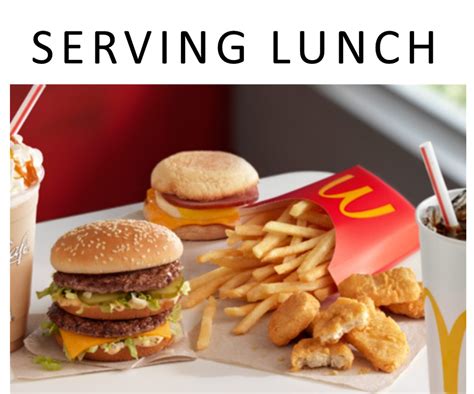what time does mcdonalds start serving lunch
